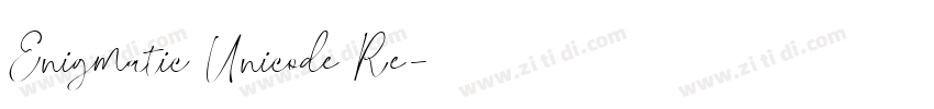 Enigmatic Unicode Re字体转换